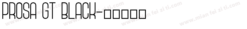 Prosa GT Black字体转换